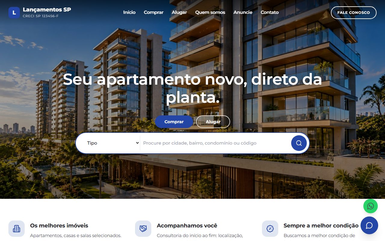 Modelo Lançamento Vitrine